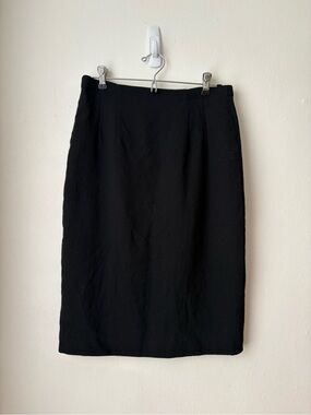 Talbots Black Pencil Skirt - Classic Tailored Silhouette
